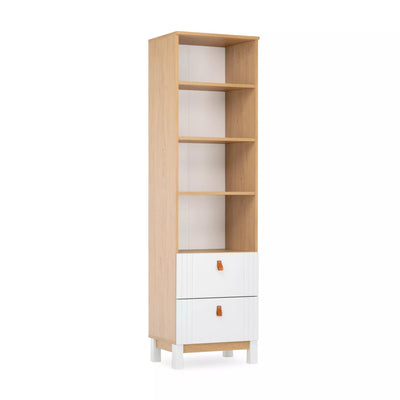 CuddleCo - Rafi Bookcase - Oak & White