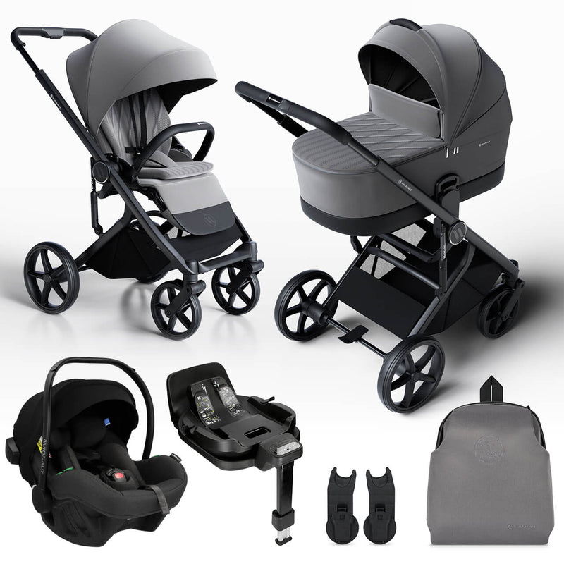 Avionaut Sirius 3-in-1 Travel System with Pixel Pro 2.0 C & IQ Orbit Base - Grey
