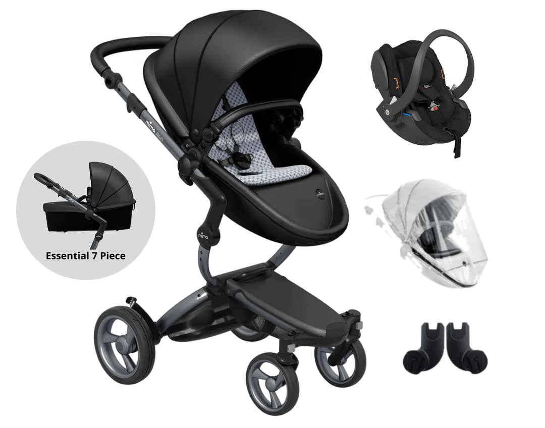 mima xari 7 Piece Travel System Black Grey My Baby Stroller