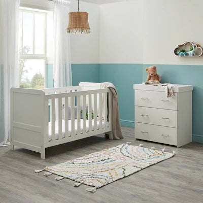 Babymore Caro 2 Piece Room Set - White Wash