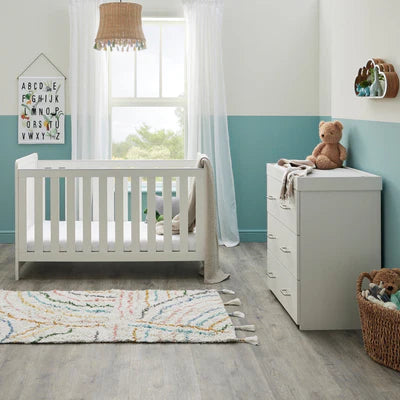 Babymore Caro 2 Piece Room Set - White Wash