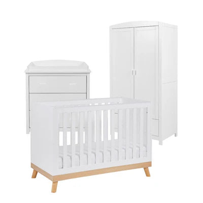 Babymore Mona Mini 3 Piece Universal Room Set - White