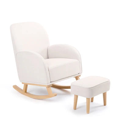 Babymore - Freya Nursing Chair with Stool - Cream