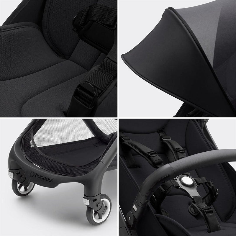 Bugaboo Butterfly Travel Pushchair - Black/Midnight Black - + Free Transport Bag