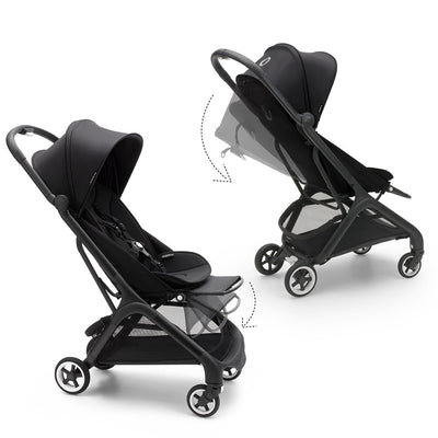 Bugaboo Butterfly Travel Pushchair - Black/Midnight Black - + Free Transport Bag