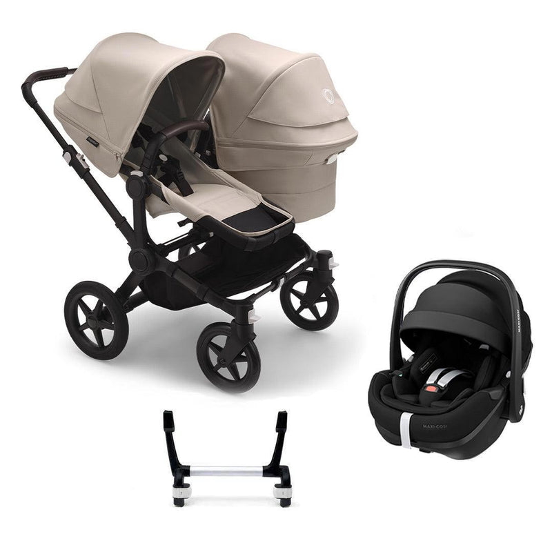 Bugaboo Donkey 5 Duo Complete + Pebble 360 Pro 2 Travel System - Desert Taupe