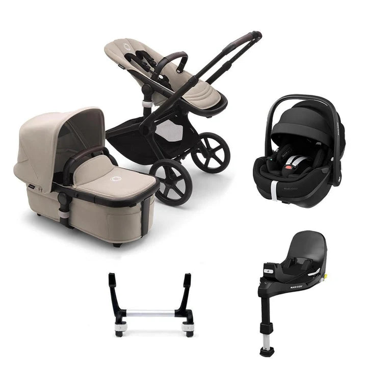 Bugaboo Donkey 5 Mono Complete + Pebble 360 Pro 2 Travel System - Desert Taupe