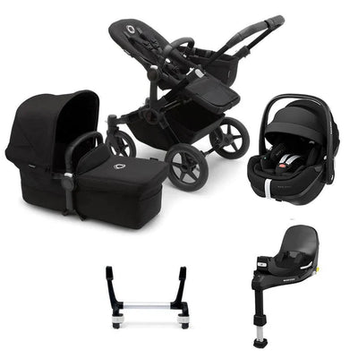 Bugaboo Donkey 5 Mono Complete + Pebble 360 Pro 2 Travel System - Midnight Black