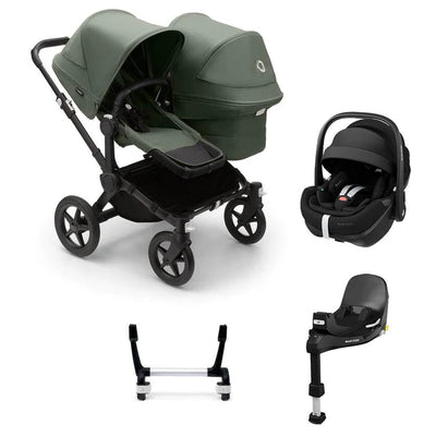 Bugaboo Donkey 5 Duo Complete + Pebble 360 Pro 2 Travel System - Forest Green