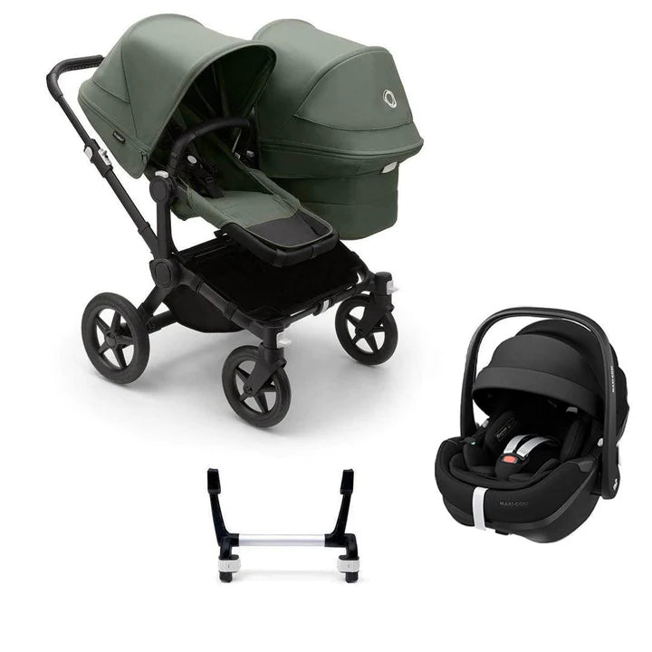 Bugaboo Donkey 5 Duo Complete + Pebble 360 Pro 2 Travel System - Forest Green