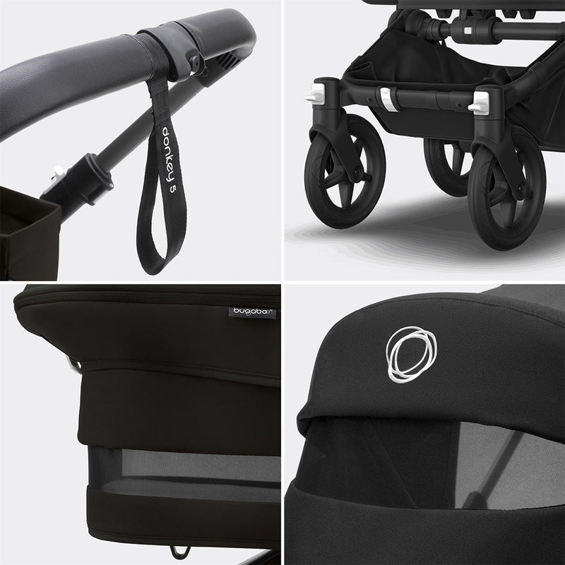 Bugaboo Donkey 5 Mono Complete Pushchair - Midnight Black