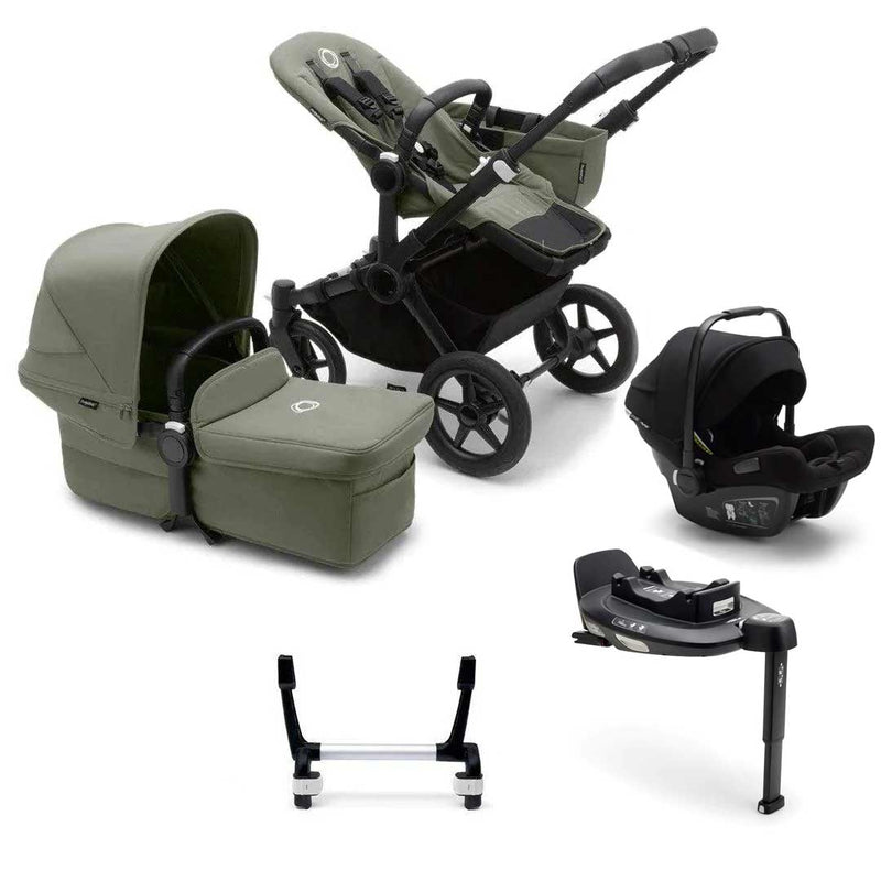 Bugaboo Donkey 5 Mono Complete + Turtle Air Travel System -  Forest Green