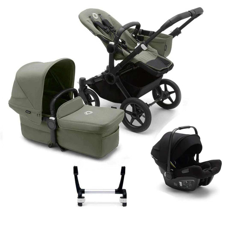 Bugaboo Donkey 5 Mono Complete + Turtle Air Travel System -  Forest Green