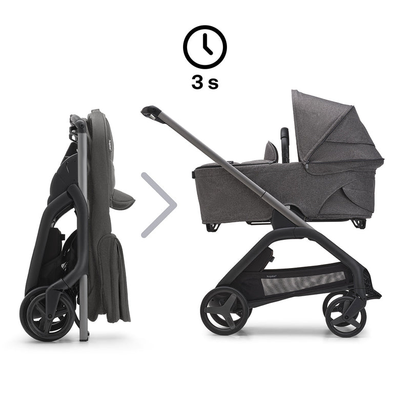 Bugaboo Dragonfly Complete Pushchair - Grey Melange