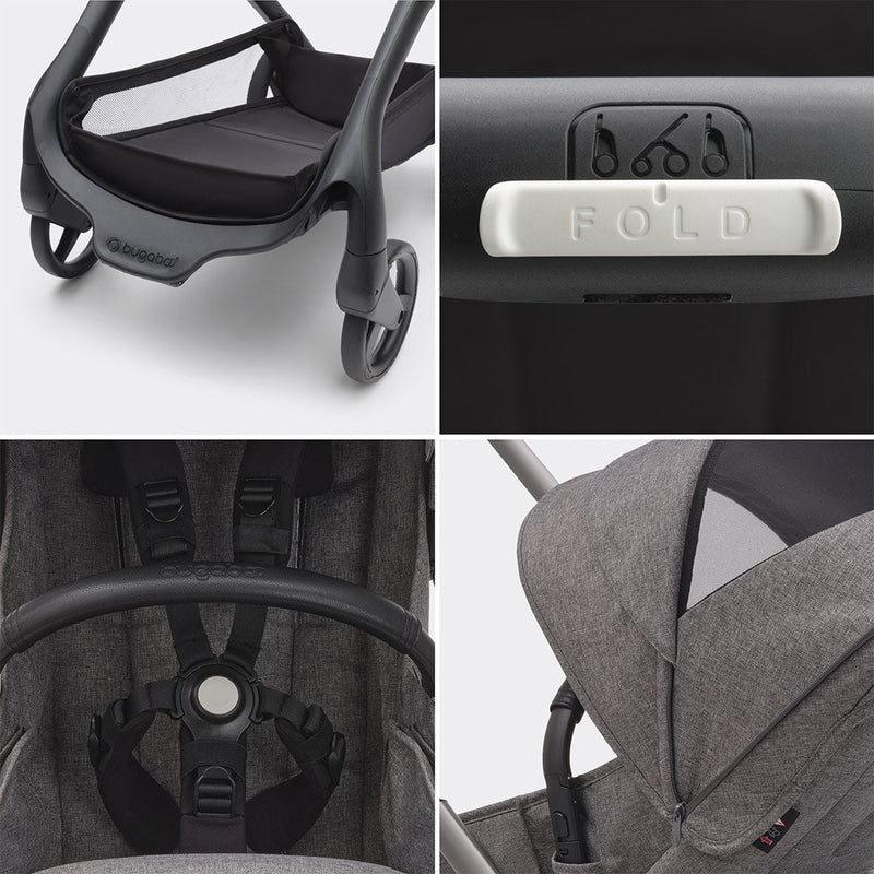 Bugaboo Dragonfly Complete Pushchair - Grey Melange