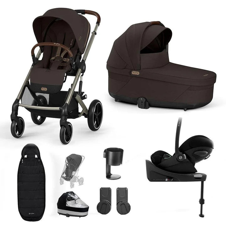 CYBEX Balios S Lux + Cloud G Travel System - Chocolate Brown