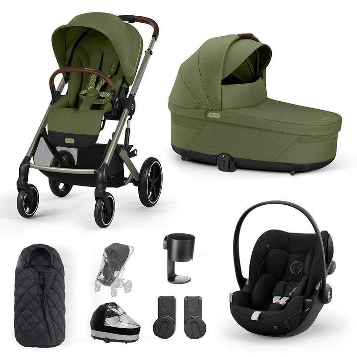 CYBEX Balios S Lux + Cloud G Travel System - Moss Green