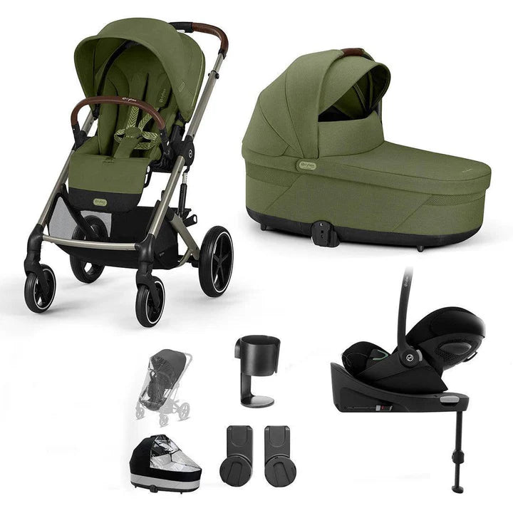 CYBEX Balios S Lux + Cloud G Travel System - Moss Green