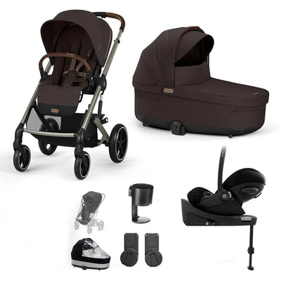 CYBEX Balios S Lux + Cloud G Travel System - Chocolate Brown