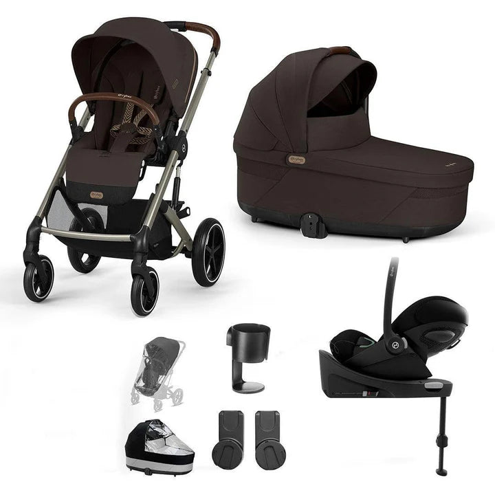 CYBEX Balios S Lux + Cloud G Travel System - Chocolate Brown