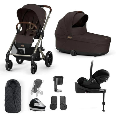 CYBEX Balios S Lux + Cloud G Travel System - Chocolate Brown