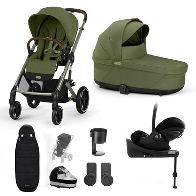 CYBEX Balios S Lux + Cloud G Travel System - Moss Green
