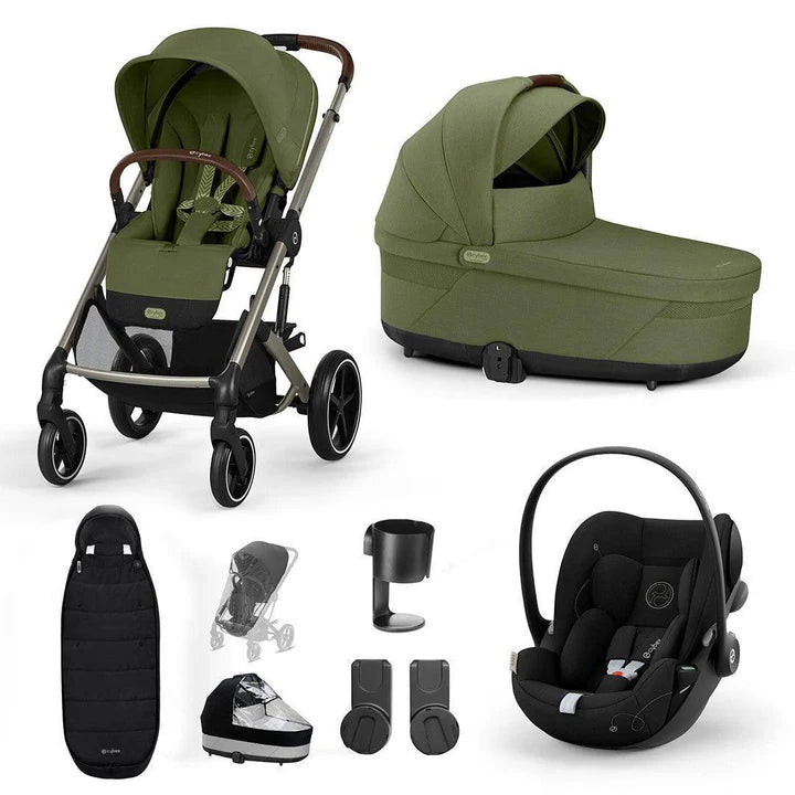 CYBEX Balios S Lux + Cloud G Travel System - Moss Green