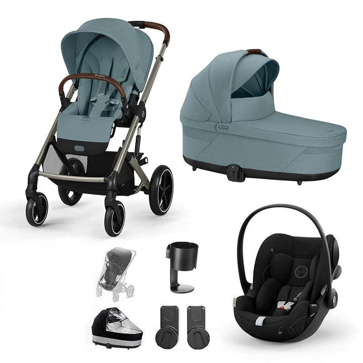CYBEX Balios S Lux + Cloud G Travel System - Stormy Blue