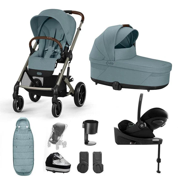 CYBEX Balios S Lux + Cloud G Travel System - Stormy Blue