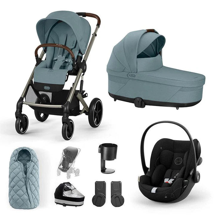 CYBEX Balios S Lux + Cloud G Travel System - Stormy Blue