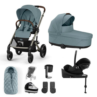 CYBEX Balios S Lux + Cloud G Travel System - Stormy Blue