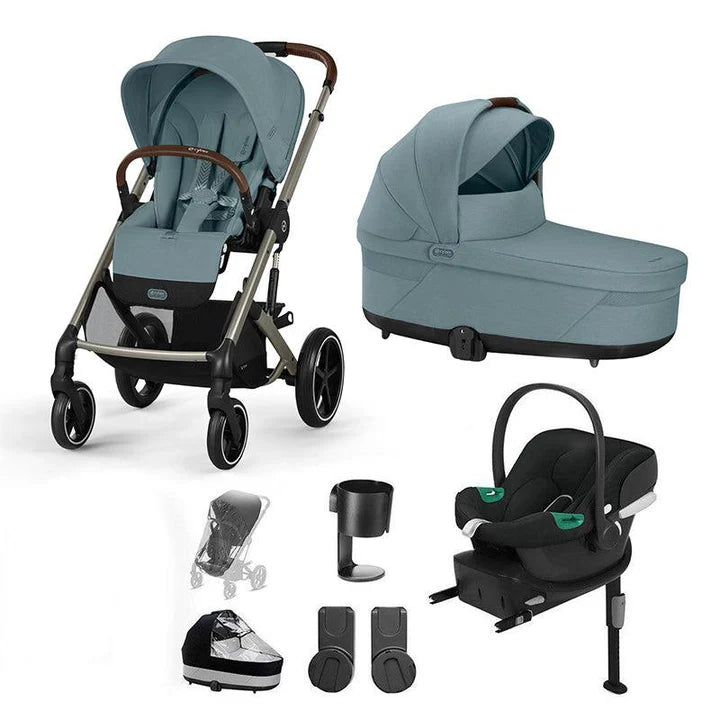 CYBEX Balios S Lux + Aton B2 Travel System - Stormy Blue