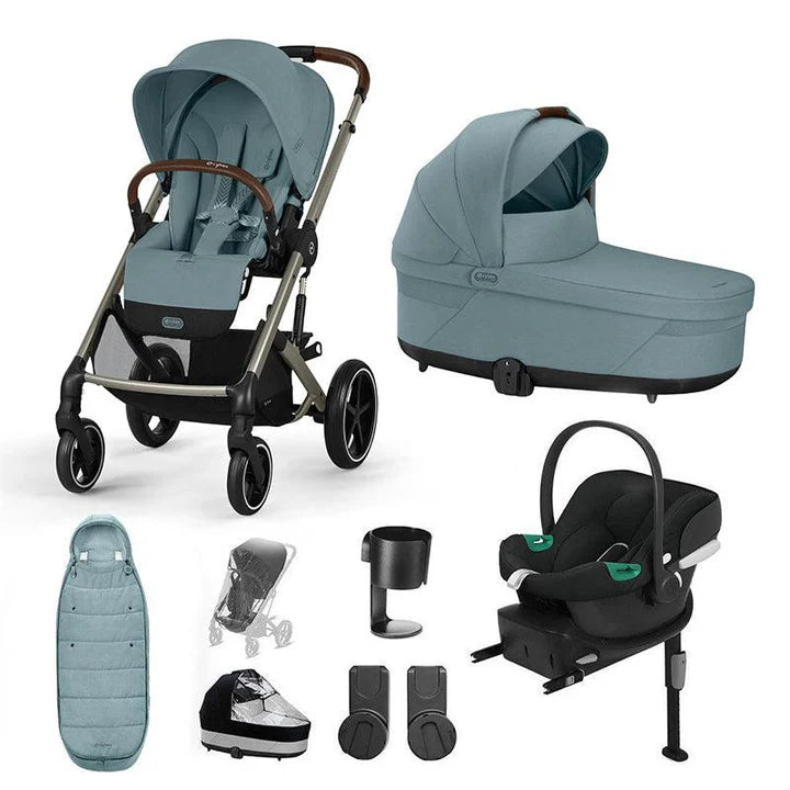 CYBEX Balios S Lux + Aton B2 Travel System - Stormy Blue