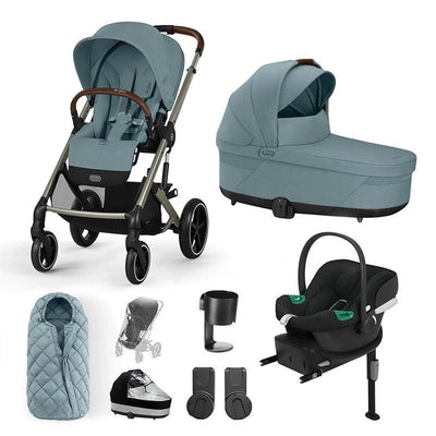 CYBEX Balios S Lux + Aton B2 Travel System - Stormy Blue
