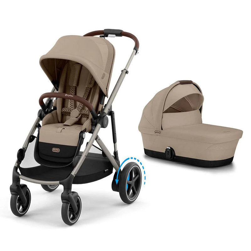 Cybex eGazelle S Pushchair & Carrycot  - Almond Beige