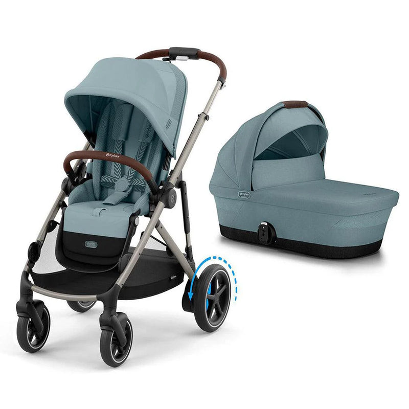 Cybex eGazelle S Pushchair & Carrycot - Stormy Blue