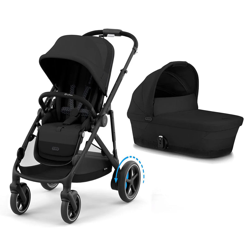 Cybex eGazelle S Pushchair & Carrycot  - Moon Black