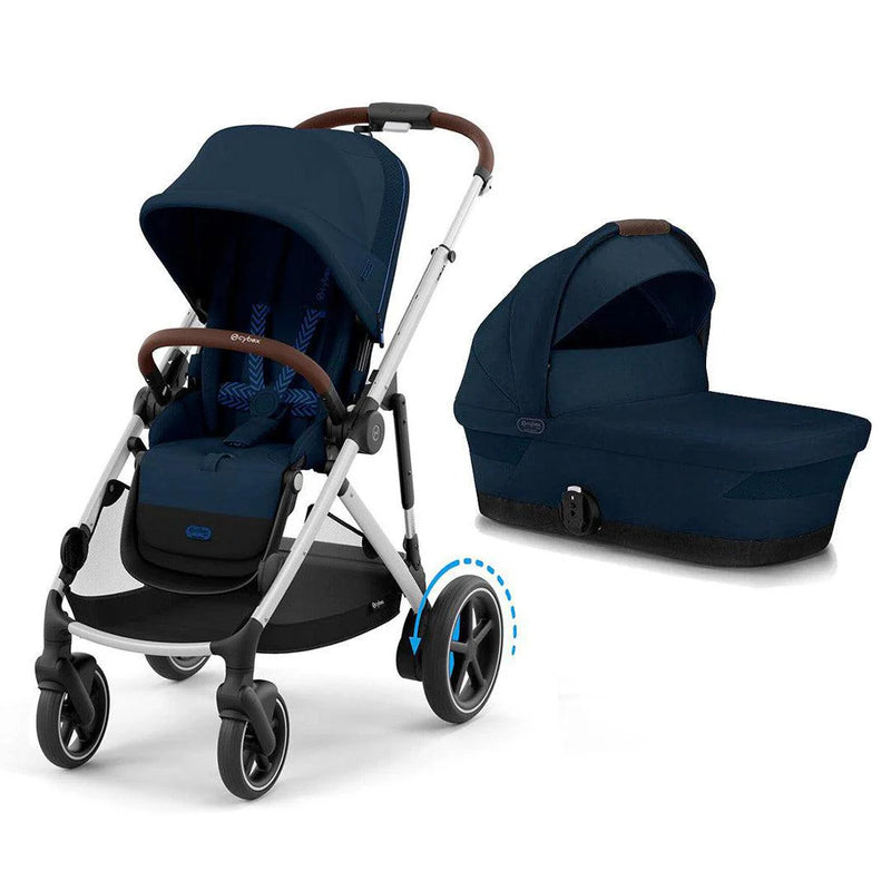 Cybex eGazelle S Pushchair & Carrycot - Ocean Blue