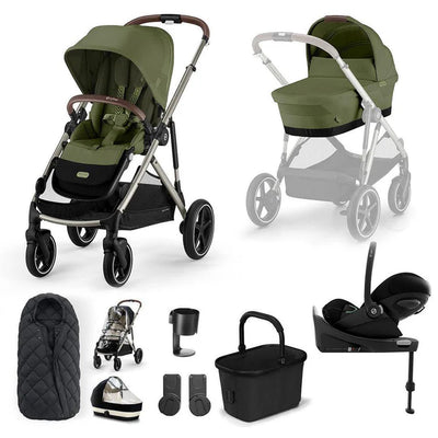 CYBEX Gazelle S + Cloud G Travel System - Moss Green