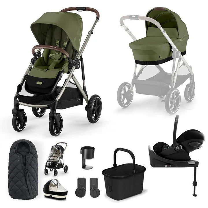 CYBEX Gazelle S + Cloud G Travel System - Moss Green