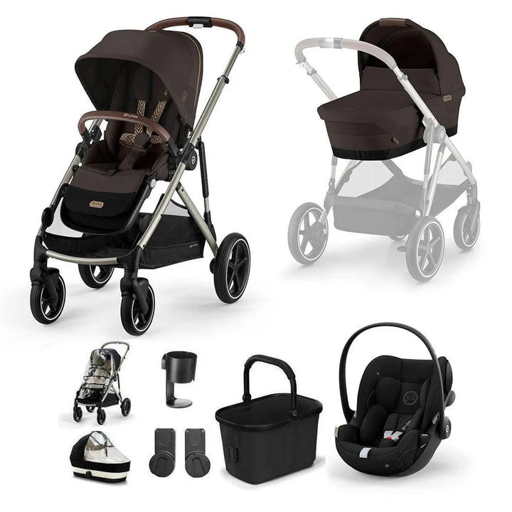 CYBEX Gazelle S + Cloud G Travel System - Chocolate Brown