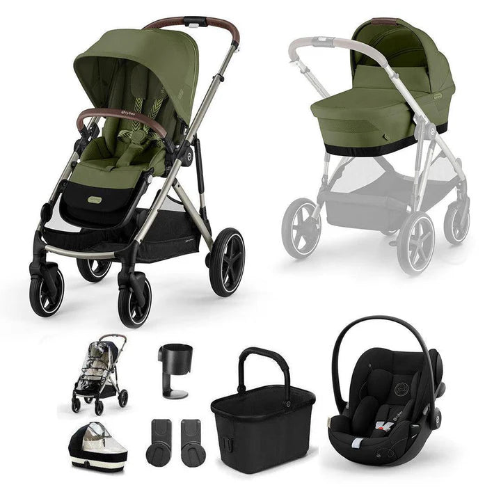 CYBEX Gazelle S + Cloud G Travel System - Moss Green
