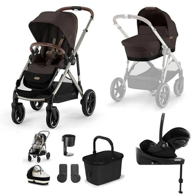 CYBEX Gazelle S + Cloud G Travel System - Chocolate Brown