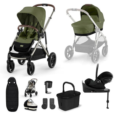 CYBEX Gazelle S + Cloud G Travel System - Moss Green