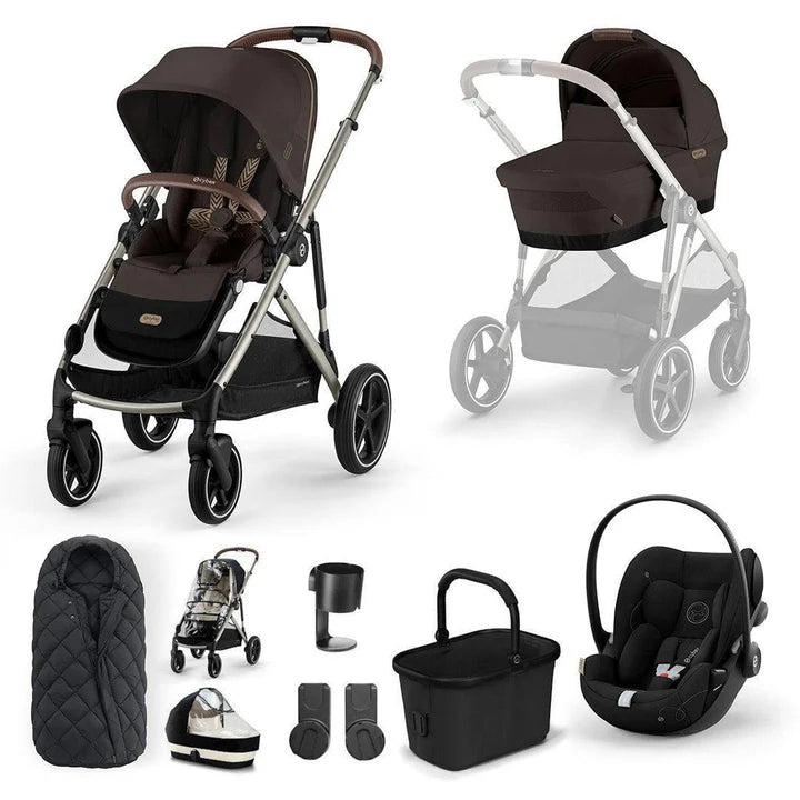 CYBEX Gazelle S + Cloud G Travel System - Chocolate Brown