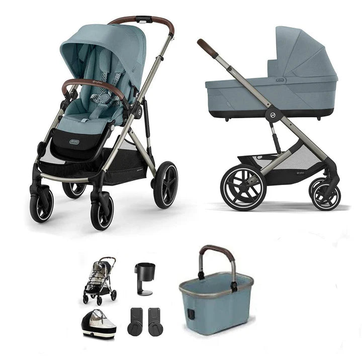 CYBEX Gazelle S Essential Pushchair Bundle - Stormy Blue