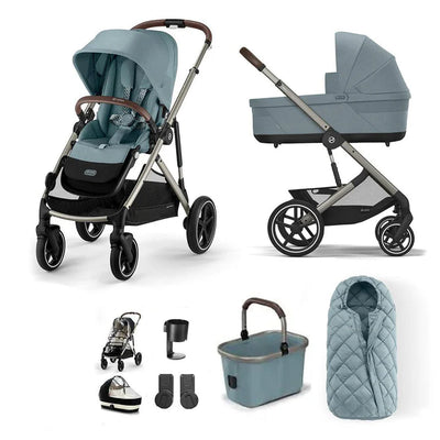 CYBEX Gazelle S Essential Pushchair Bundle - Stormy Blue