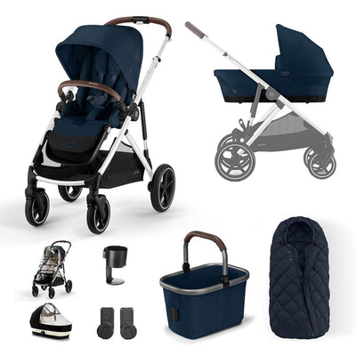CYBEX Gazelle S Essential Pushchair Bundle - Moon Black