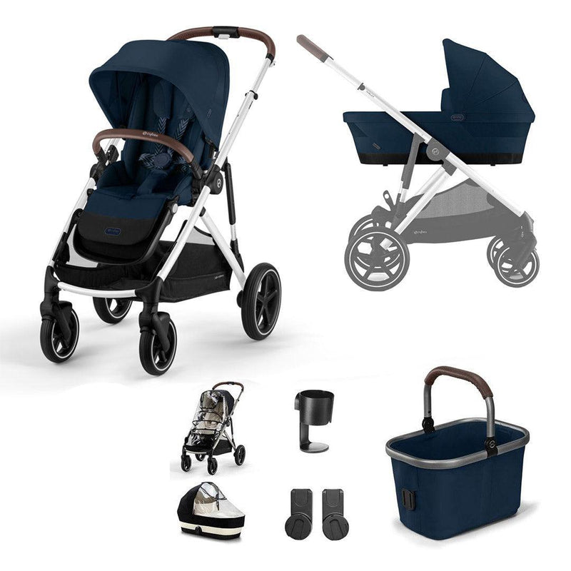 CYBEX Gazelle S Essential Pushchair Bundle - Moon Black