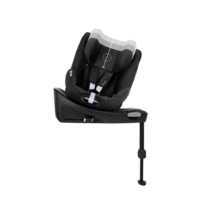 CYBEX Sirona Gi i-Size 360 Rotating ISOFIX Toddler Car Seat - Moon Black